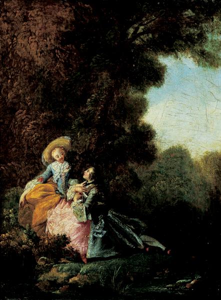 The Lovers - Unknown Artist, School Of Watteau
